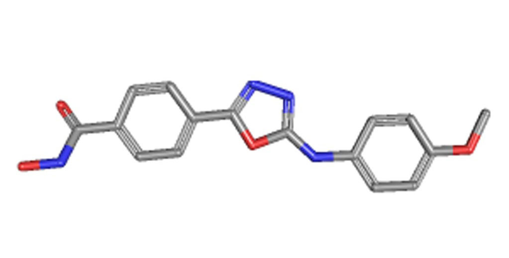 Image: The structure of the recently developed cancer drug Metavert (Photo courtesy of the U.S. National Library of Medicine).