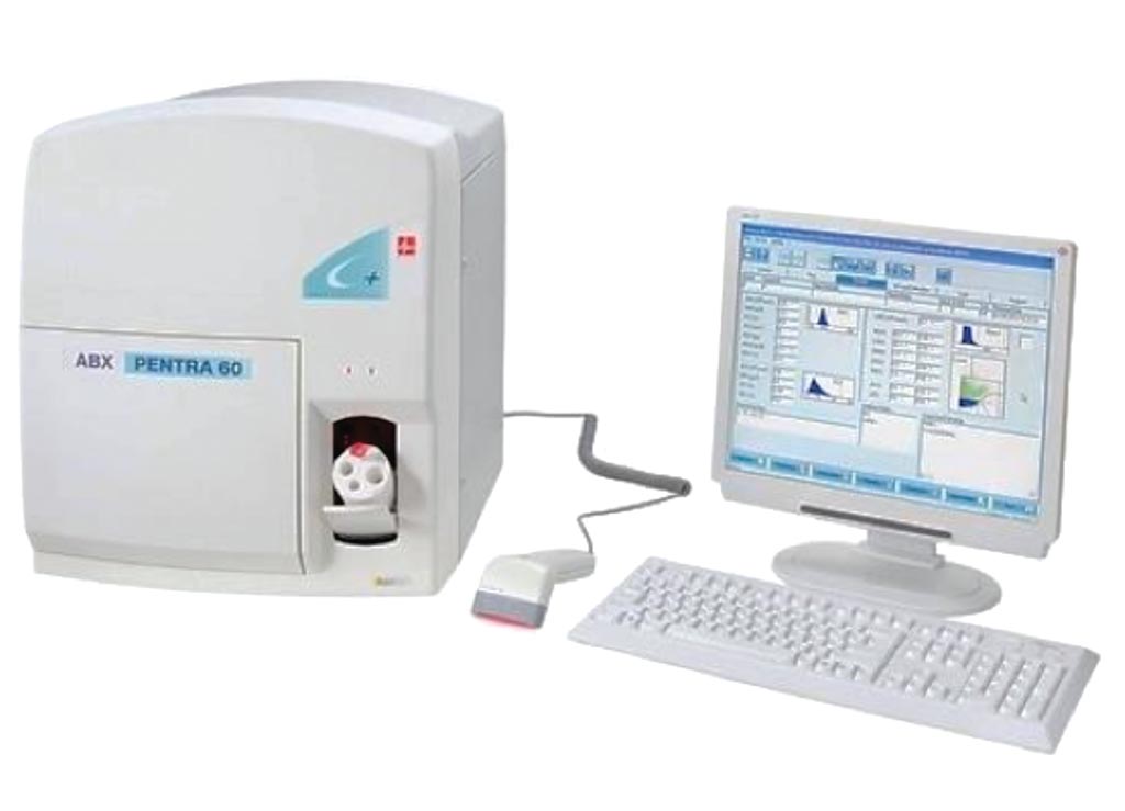 Image: The ABX Pentra 60 C+ automated hematological analyzer (Photo courtesy of Horiba).