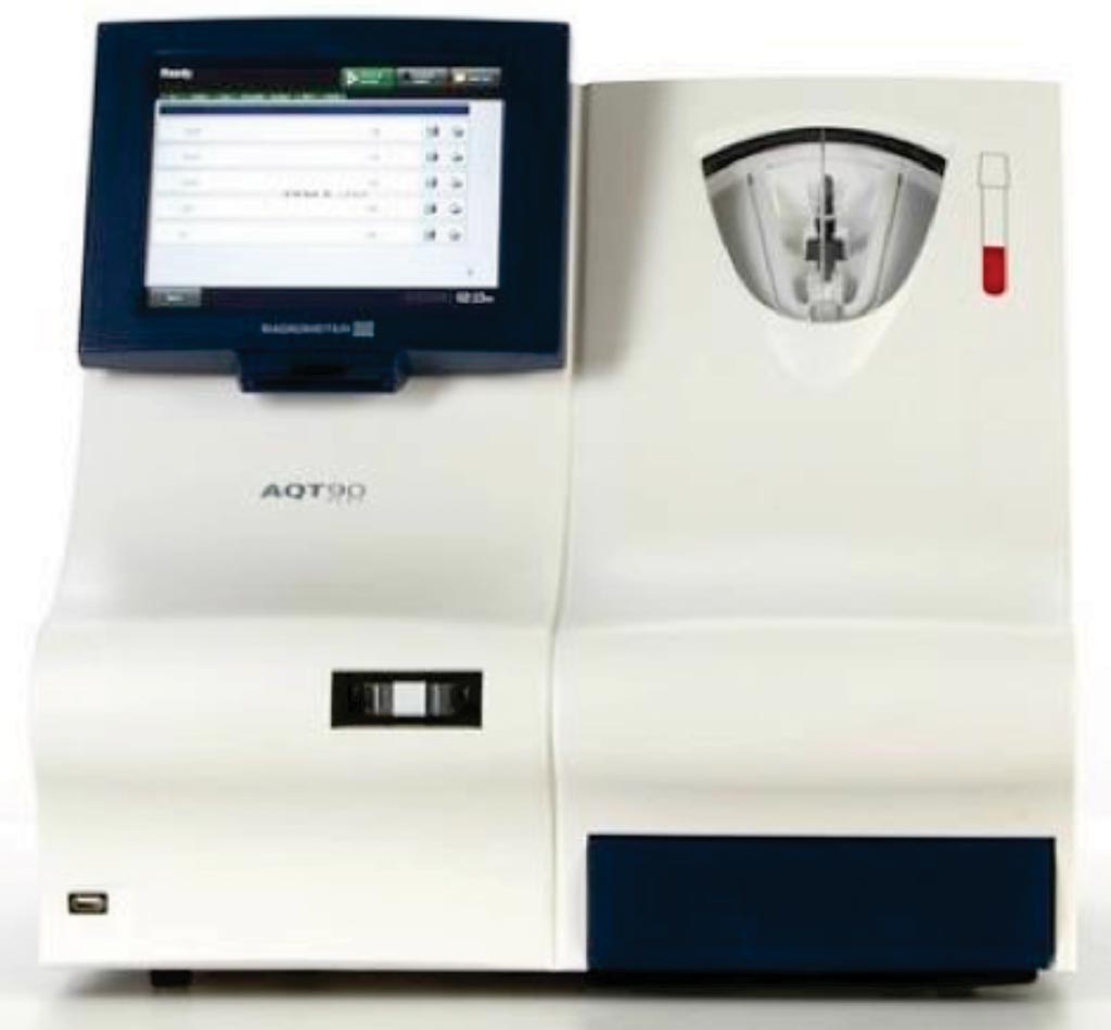 Image: The AQT90 FLEX bench-top immunoassay analyzer (Photo courtesy of Radiometer Medical).