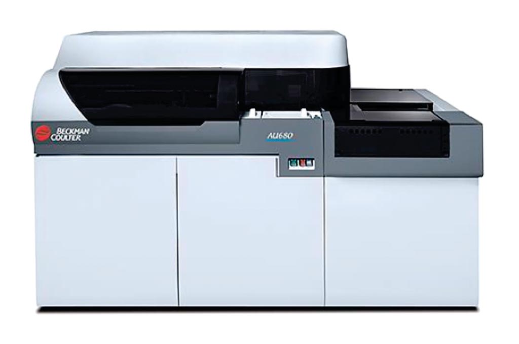 Image: The Olympus AU680 automated analyzer (Photo courtesy of Beckman Coulter).