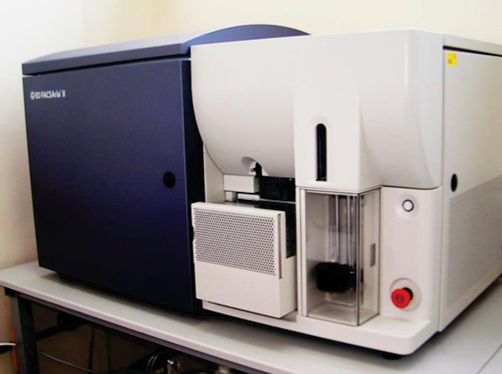 Image: The BD-FACS AriaII cytometer (Photo courtesy of the University of California, Merced).