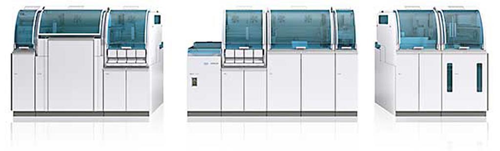 Image: The cobas 8100 automated workflow series (Photo courtesy of Roche).