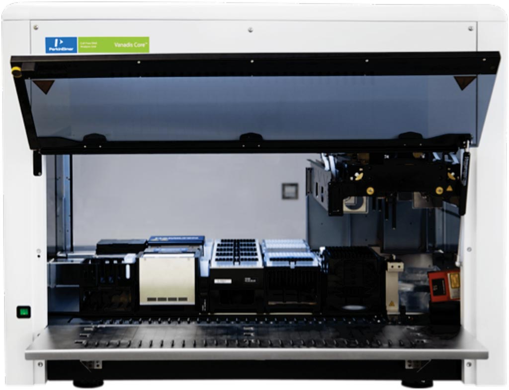 Image: The Vanadis Core Cell-Free DNA analysis unit (Photo courtesy of PerkinElmer).