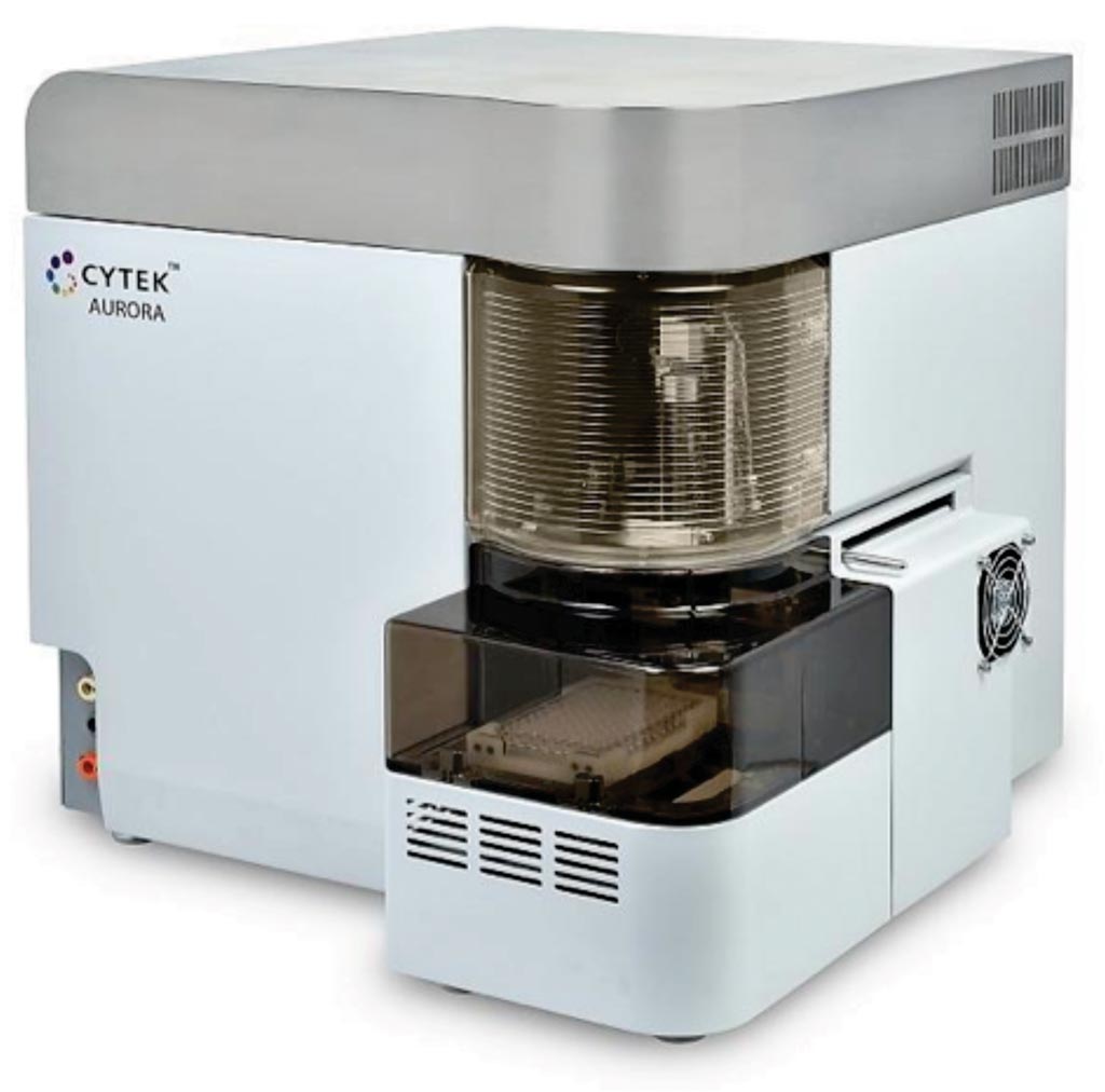 Image: The Aurora advanced flow cytometry system is now available with five lasers to enable seeing more than 30 colors from a single sample (Photo courtesy of Cytek Biosciences).