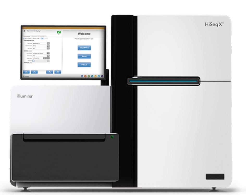 Image: The HiSeq X Series incorporates patterned flow cell technology to generate an exceptional level of throughput for whole-genome sequencing (Photo courtesy of Illumina).