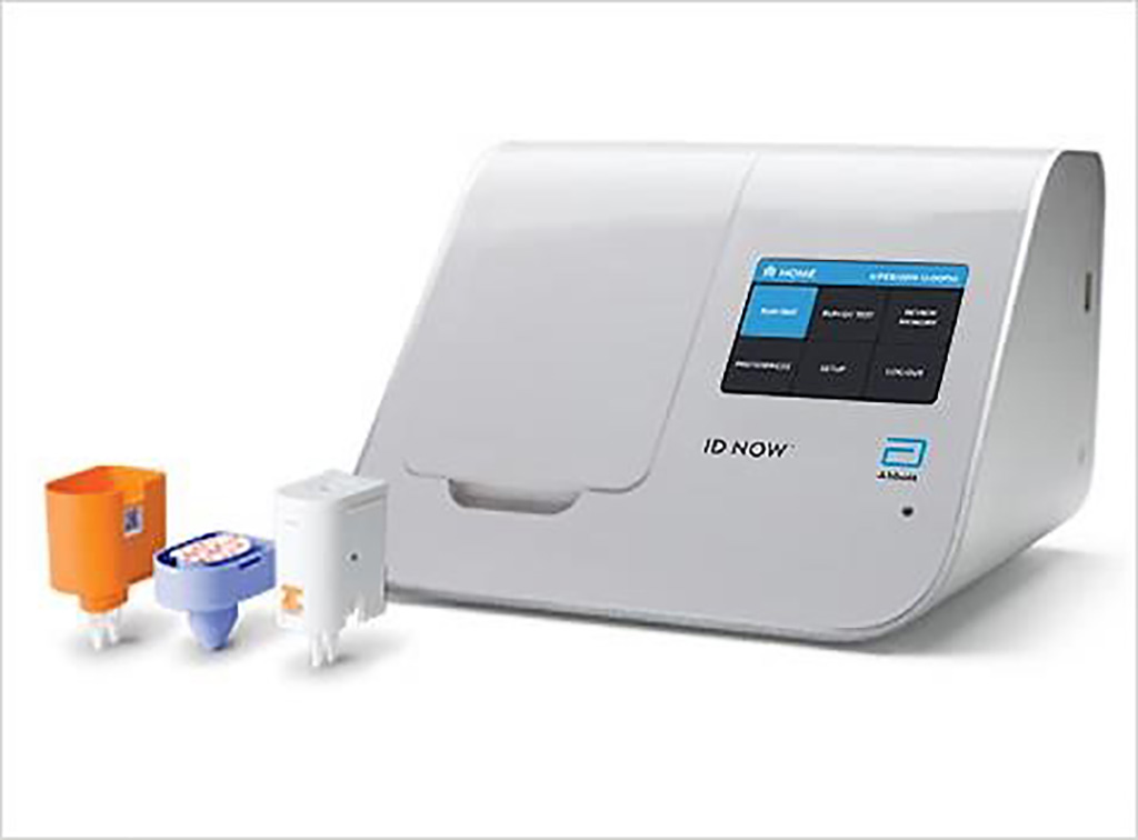 Image: The ID NOW Influenza A & B 2 assay delivers molecular flu results in 13 minutes or less on the unique ID NOW platform; making it significantly faster than other molecular methods and more accurate than conventional rapid tests (Photo courtesy of Abbott Laboratories).
