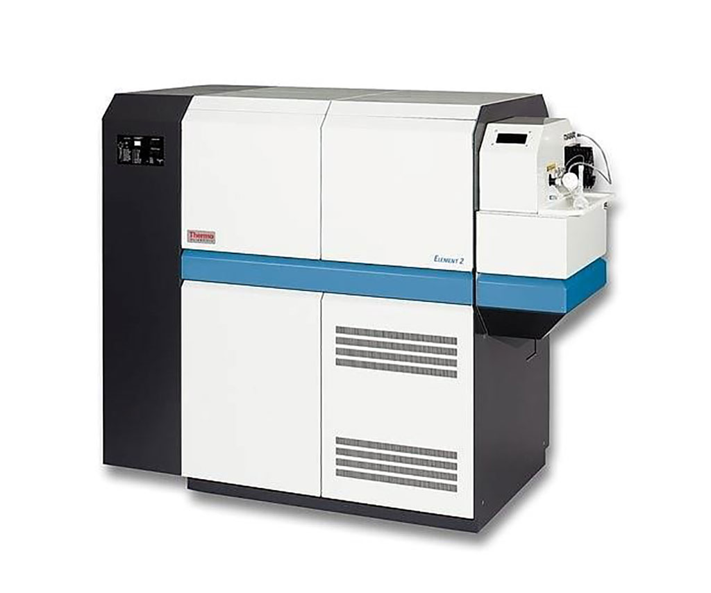 Image: The Element 2 High Resolution, Sector-Field, Inductively Coupled Plasma Mass Spectrophotometer (HR-ICP-MS) (Photo courtesy of Thermo Fisher Scientific).