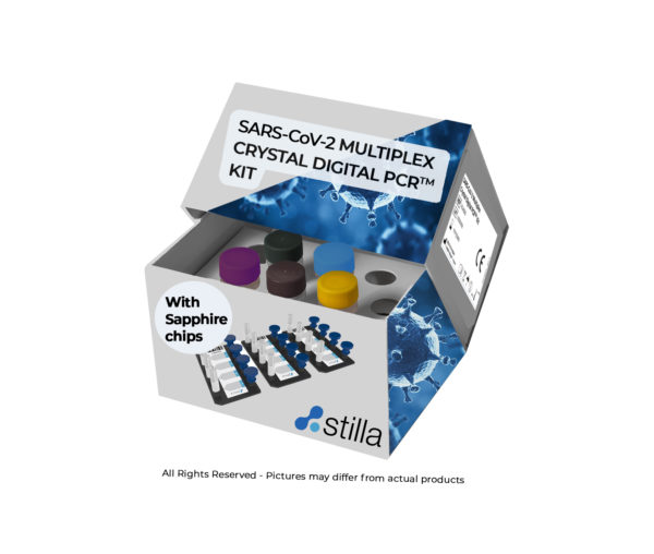 Image: SARS-CoV-2 Multiplex Crystal Digital PCR Kit (Photo courtesy of Stilla Technologies)