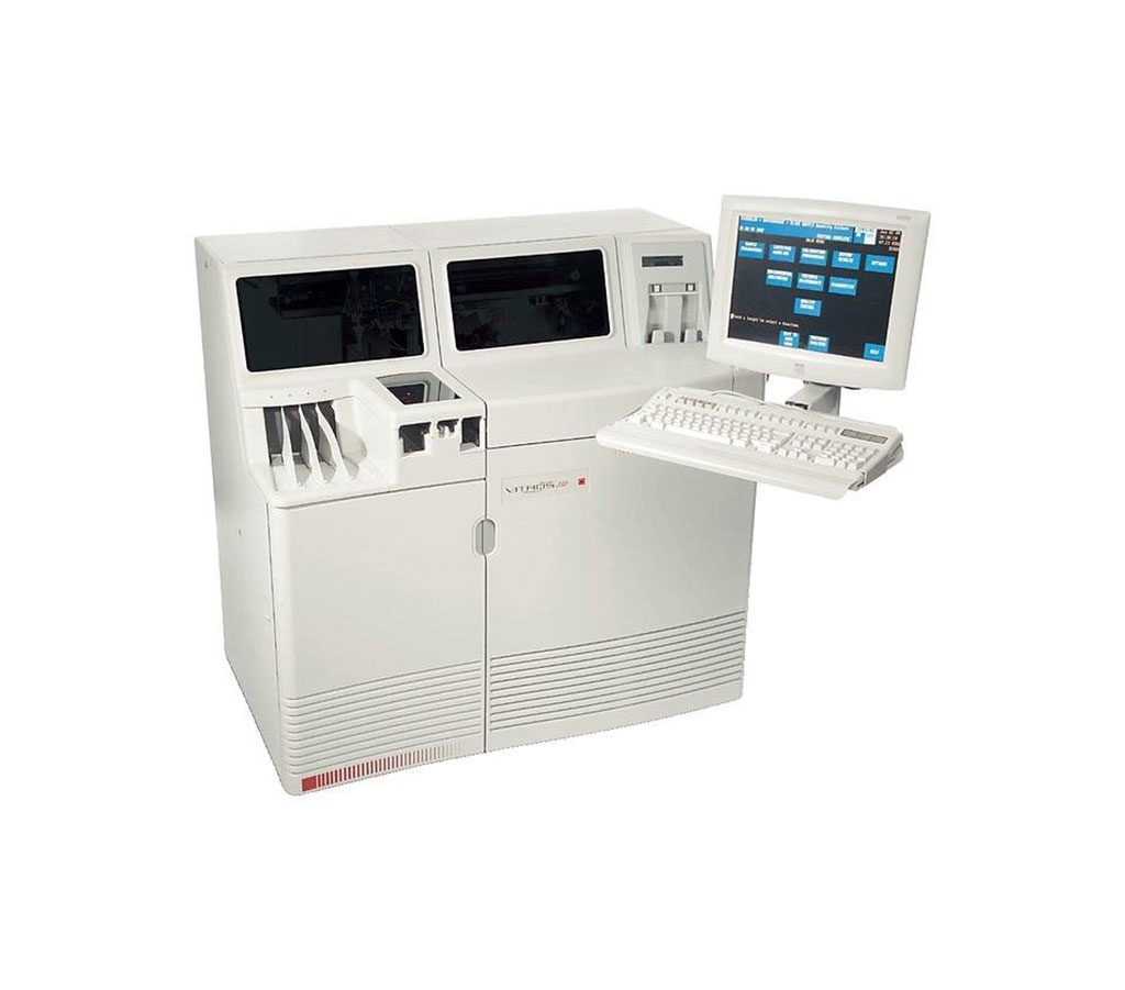 Image: The Vitros 350 clinical chemistry system (Photo courtesy of Ortho Clinical Diagnostic).