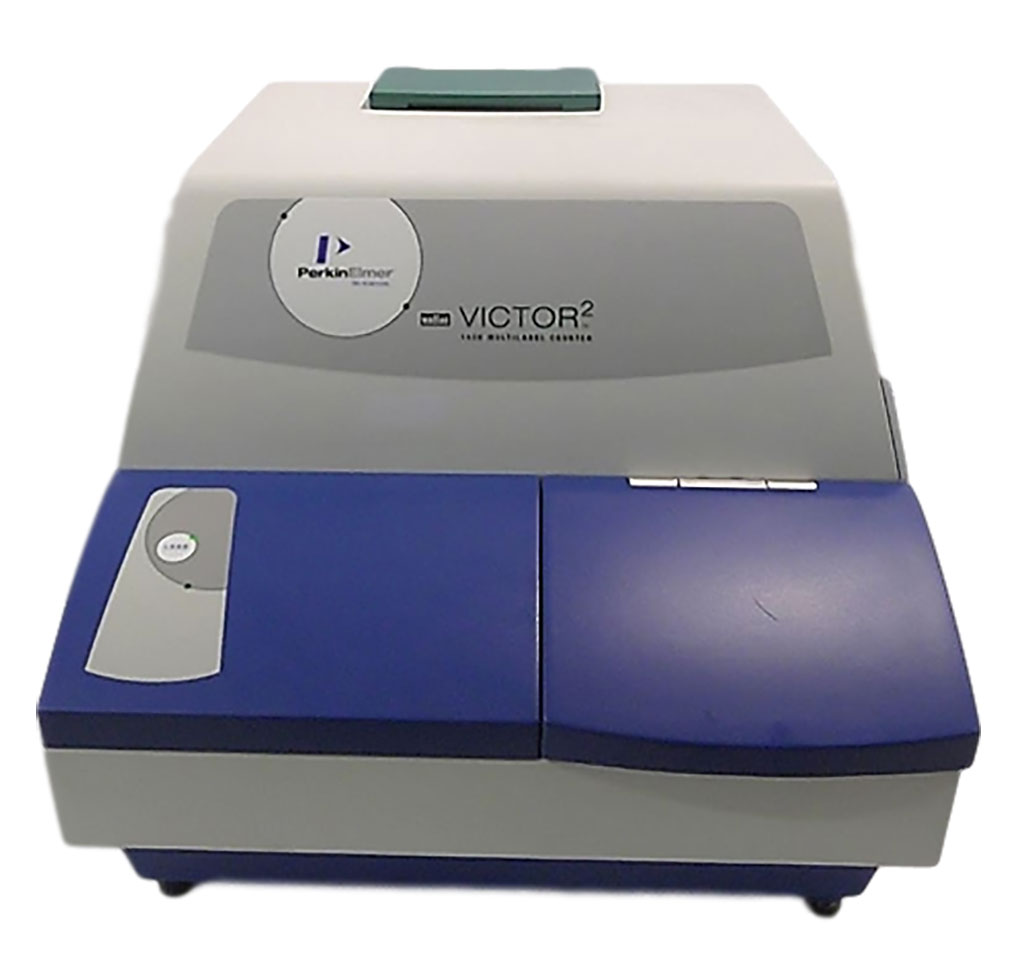 Image: The Wallac 1420 Victor 2 Multi-Label Microplate Reader (Photo courtesy of  Perkin Elmer).