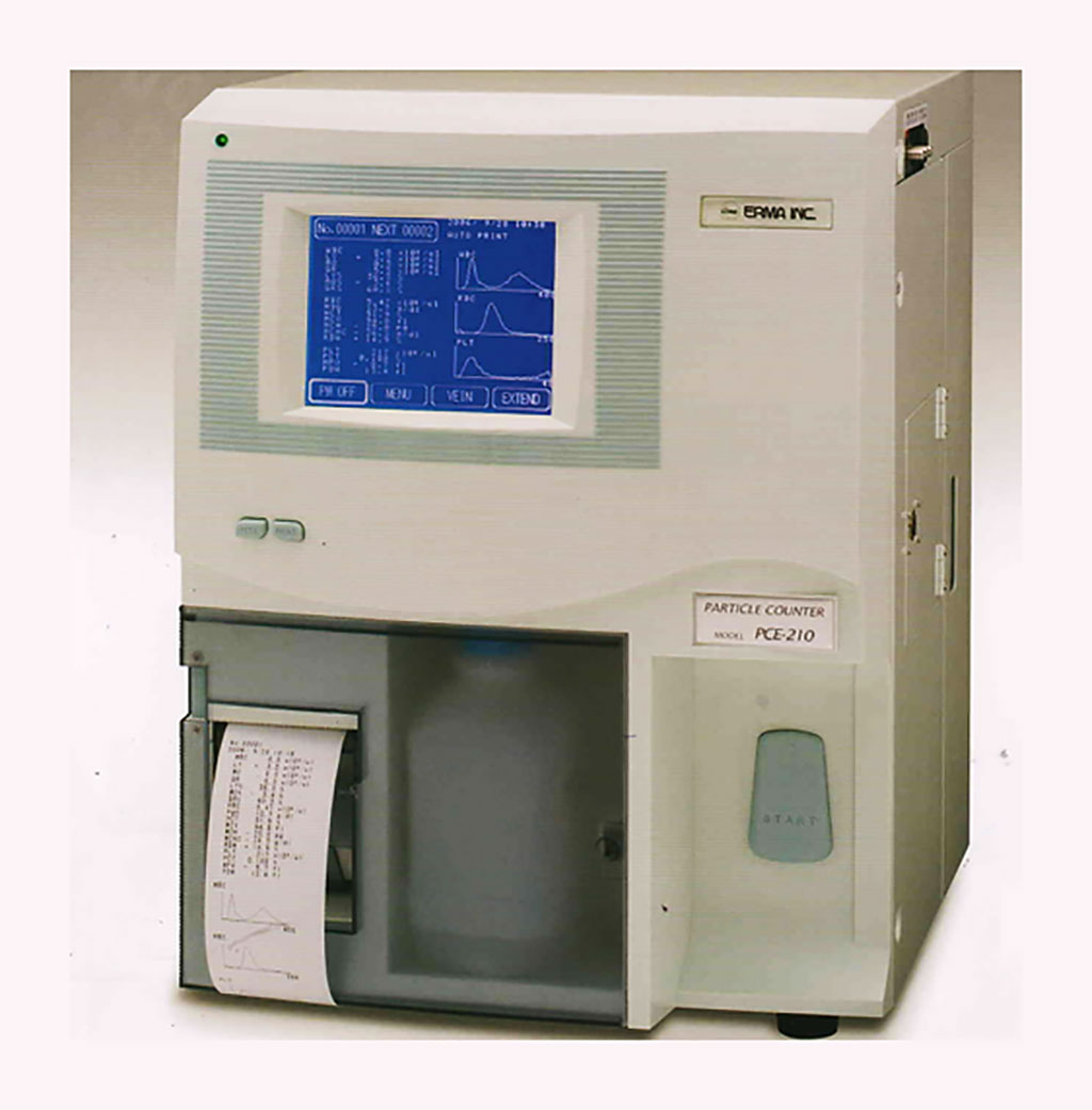 Image: The ERMA PCE-210N fully automatic cell counter (Photo courtesy of ERMA)