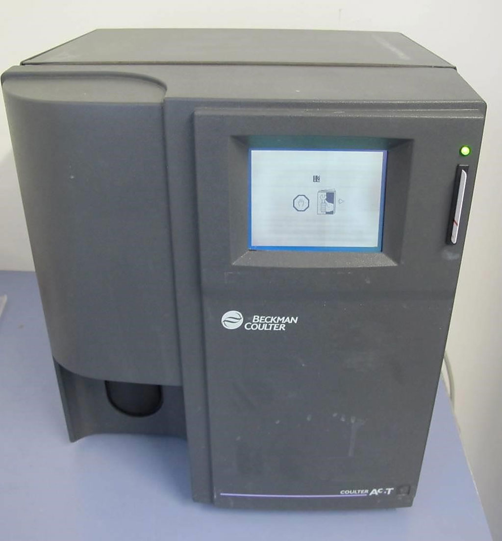 Image: The Beckman Coulter AcT Diff automatic cell counter (Photo courtesy of Beckman Coulter)