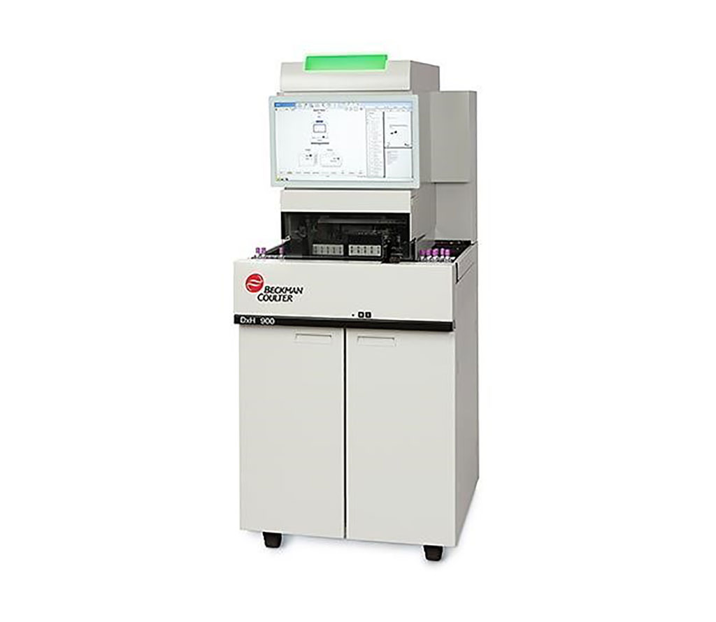 Image: The DxH 900 hematology analyzer enables the high-volume laboratory to achieve RBC, PLT and WBC differentials through near native-state cellular characterization (Photo courtesy of Beckman Coulter)