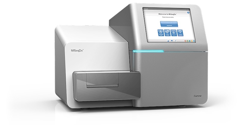 The MiSeqDx System is the first FDA-regulated, CE-IVD-marked, NGS platform for in vitro diagnostic (IVD) testing (Photo courtesy of Illumina)