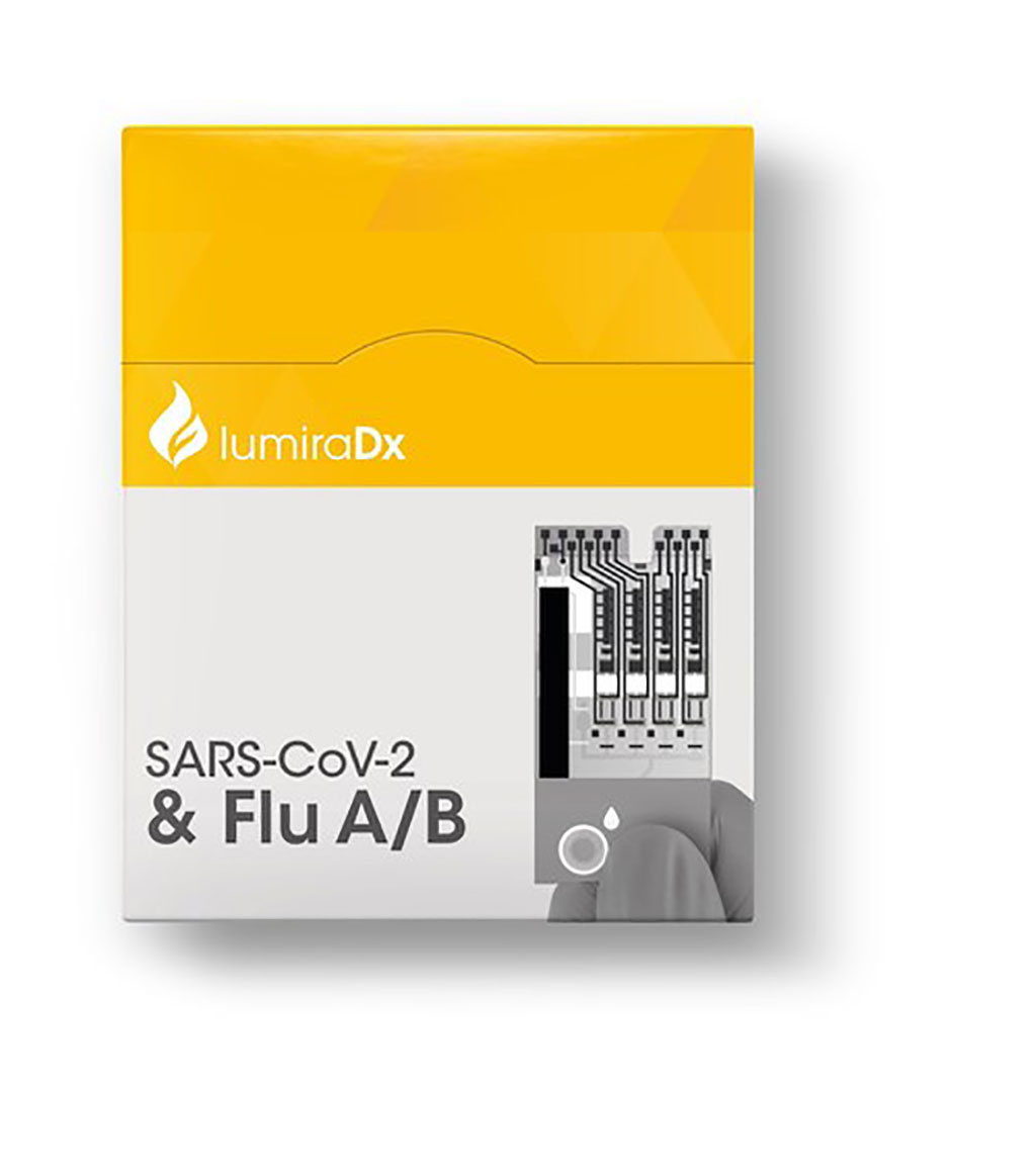 Image: LumiraDx SARS-CoV-2 & Flu A/B Antigen Test (Photo courtesy of LumiraDx)