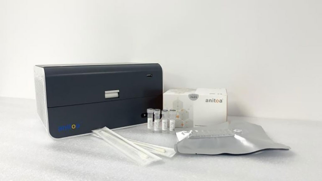 Image: Portable RT-PCR molecular instrument tests for dengue virus (Photo courtesy of Anitoa Systems)