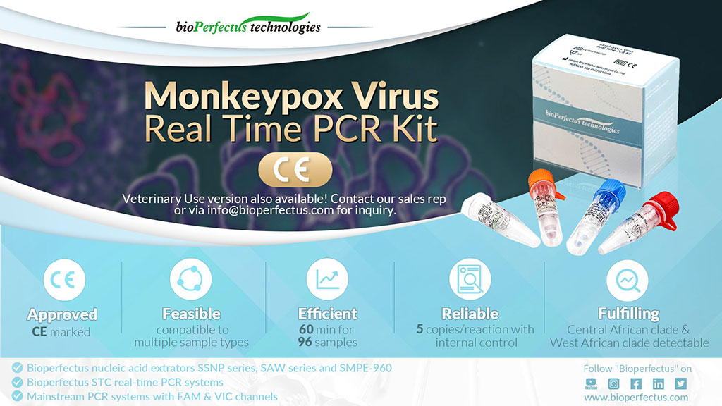 Image: Monkeypox Virus Real Time PCR Kit is now available in the EU (Photo courtesy of Bioperfectus)