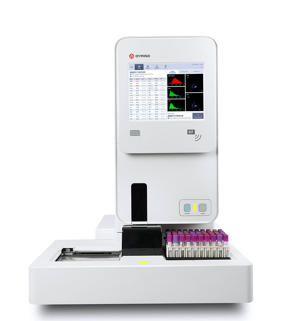 Image: The DH-615 AI automatic hematology analyzer with RET (Photo courtesy of Dymind)