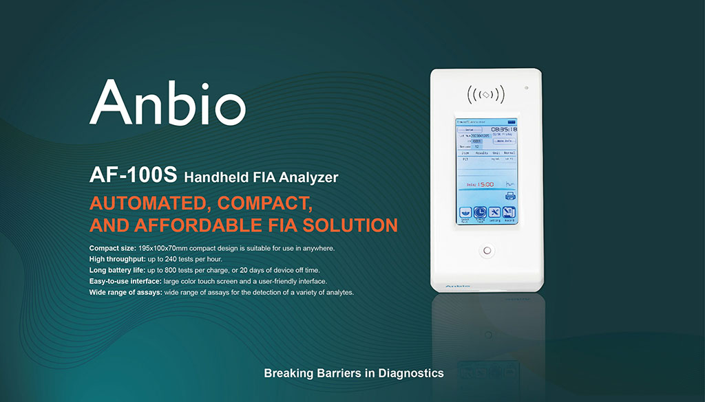 Image: The AF-100S automated, compact, and affordable fluorescent Immunoassay (FIA) solution (Photo courtesy of Anbio)