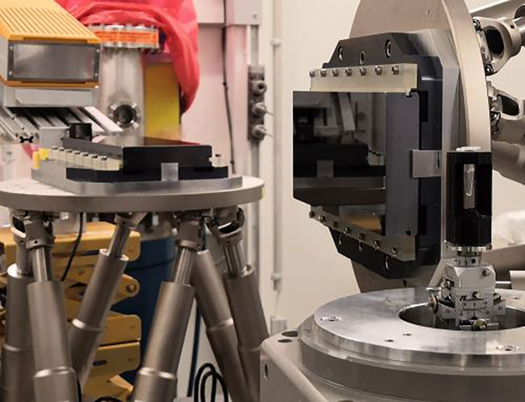 Image: Experimental setup of the dose-efficient X-ray imaging method (Photo courtesy of KIT)