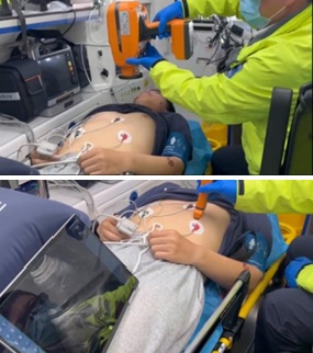 Image: Application of the system in ambulance Image: Application of the system in ambulance