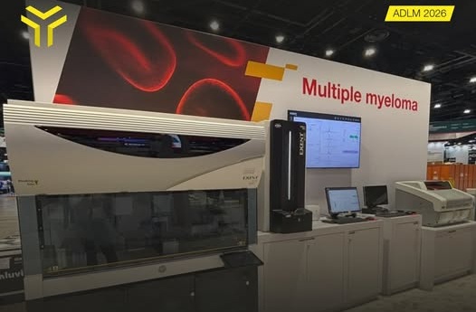 Image: At ADLM 2026, Thermo Fisher is showcasing the FDA-cleared EXENT Solution, an automated mass spectrometry platform for diagnosing multiple myeloma and related disorders (Photo courtesy of The Binding Site)