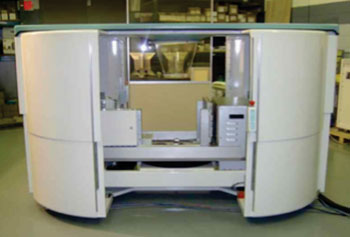 Image: Koning Breast CT (KBCT) with Standard Safety Cover (Photo courtesy of Koning Corporation).