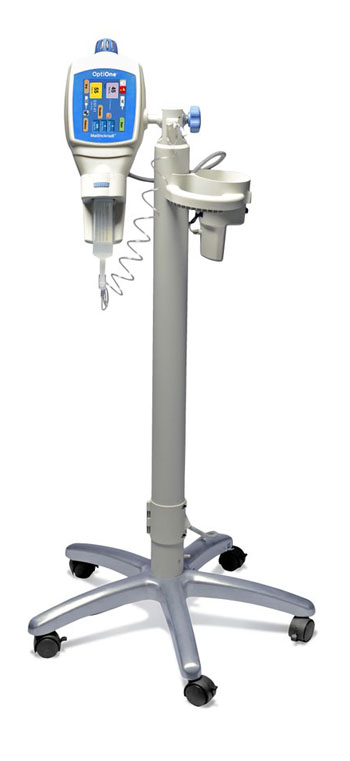 Image: The OptiOne Single-Head Contrast Delivery System (Image: courtesy of Guerbet).