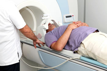 Image: A patient about to undergo an MRI scan (Photo courtesy of MNT).