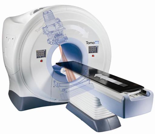 Image: The TomoTherapy system for precision radiation therapy treatment of cancer patients (Photo courtesy of Accuray).