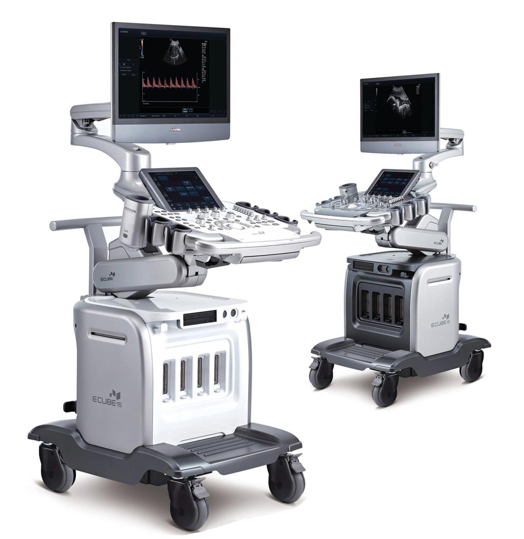 Image: The new E-Cube 15 Platinum high-performance diagnostic ultrasound system (Photo courtesy of Alpinion Medical Systems).