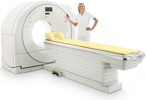 Image: The Supria True64 CT system (Photo courtesy of Hitachi Medical Systems Europe).