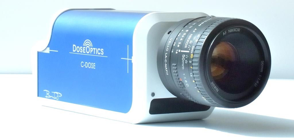 Image: A novel imaging system visualizes RT in real time (Photo courtesy of DoseOptics).