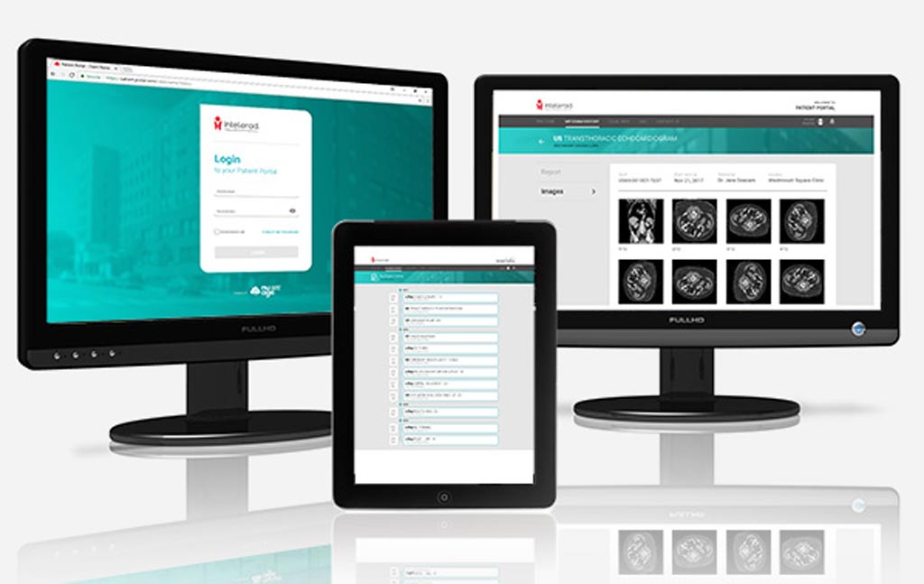 Image: A simple patient portal stores images and reports (Photo courtesy of Intelerad).
