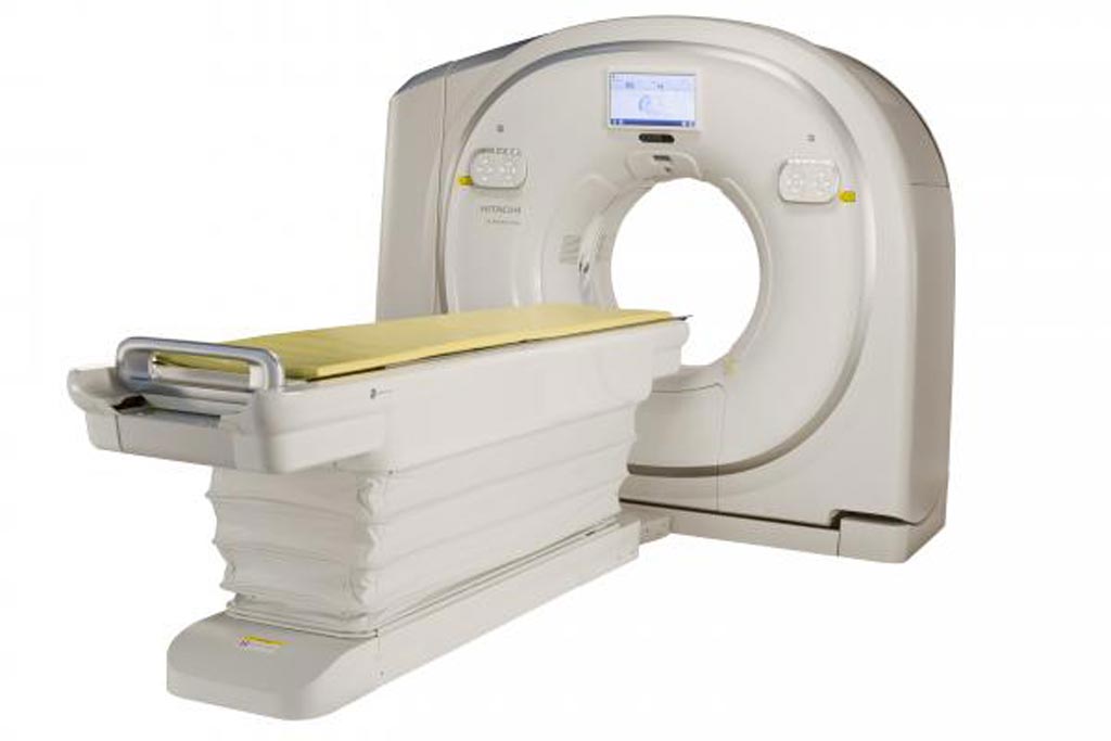 Image: The Scenaria View CT scanner offers an 80 cm wide bore for large patients (Photo courtesy of Hitachi).