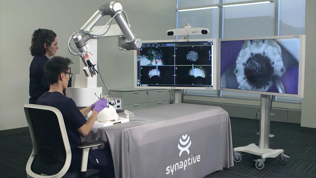 Image: The Synaptive Medical servo tactographic system (Photo courtesy of Synaptive Medical).