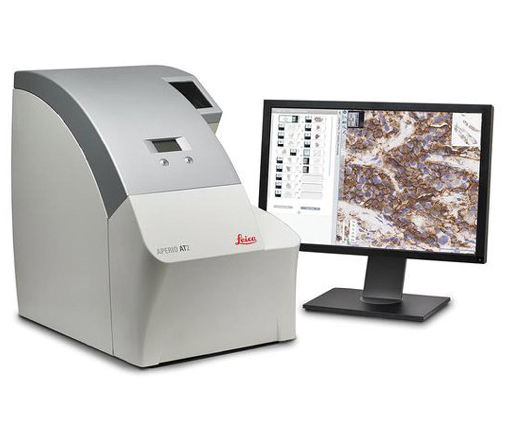 Image: The Aperio AT2 digital pathology scanner (Photo courtesy of Leica Biosystems).