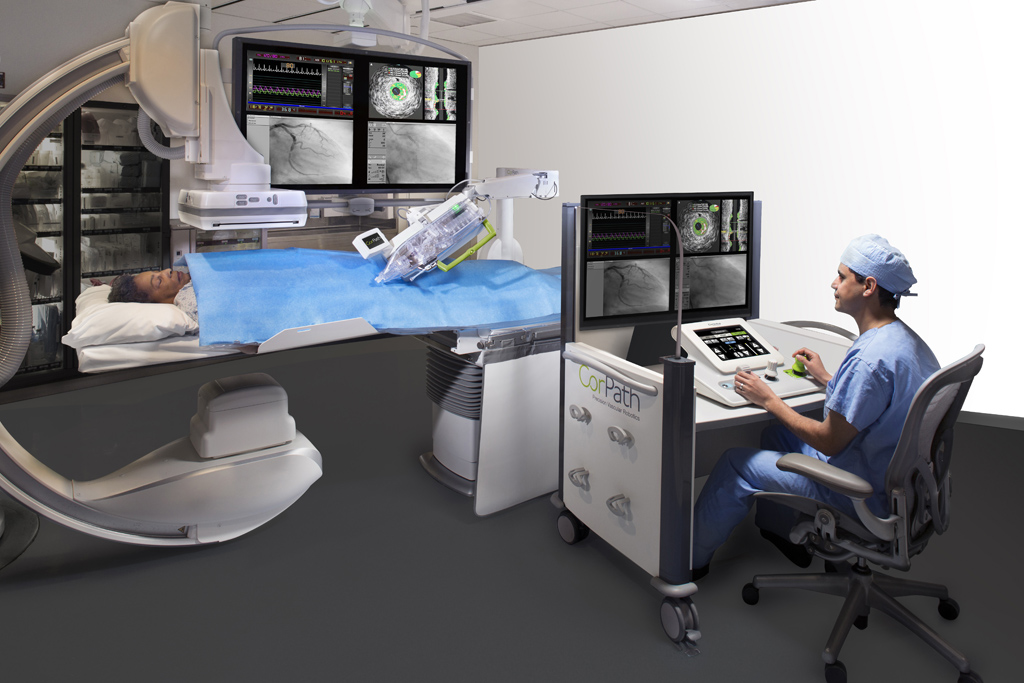 Image: The CorPath GRX system (Photo courtesy of Corindus).