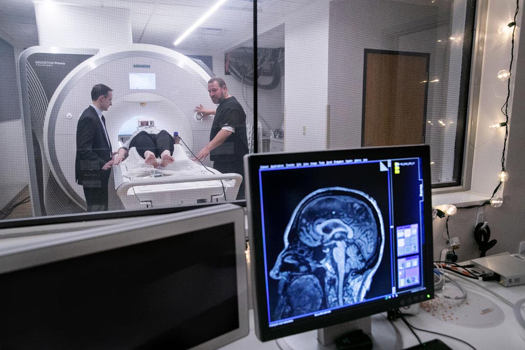Image: A combination of MRI and clinical symptoms aids PD diagnosis (Photo courtesy of Aaron Daye/UF Advancement).