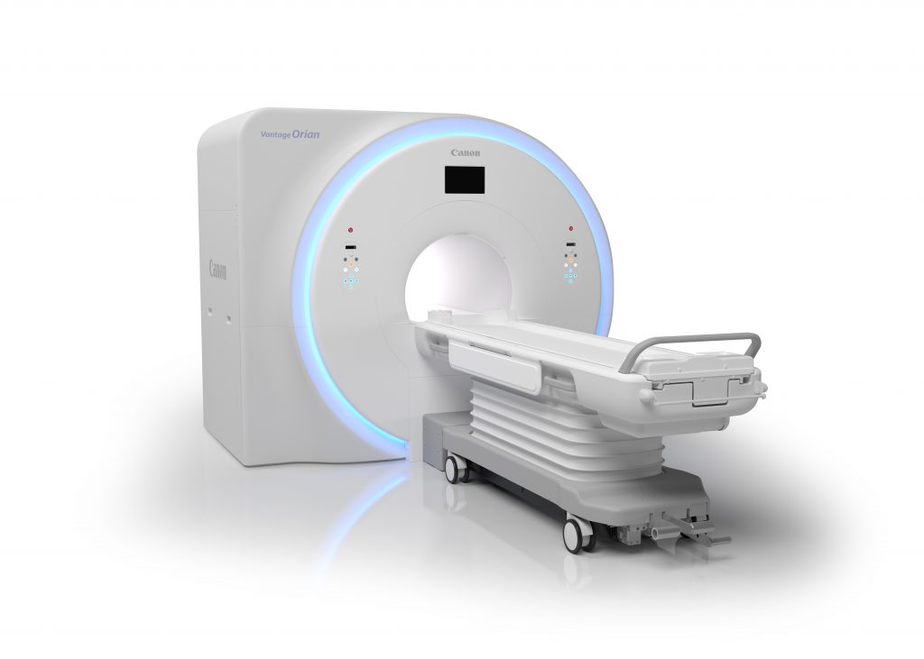 Image: The Canon Vantage Orian 1.5T MR system (Photo courtesy of Canon Medical Systems)