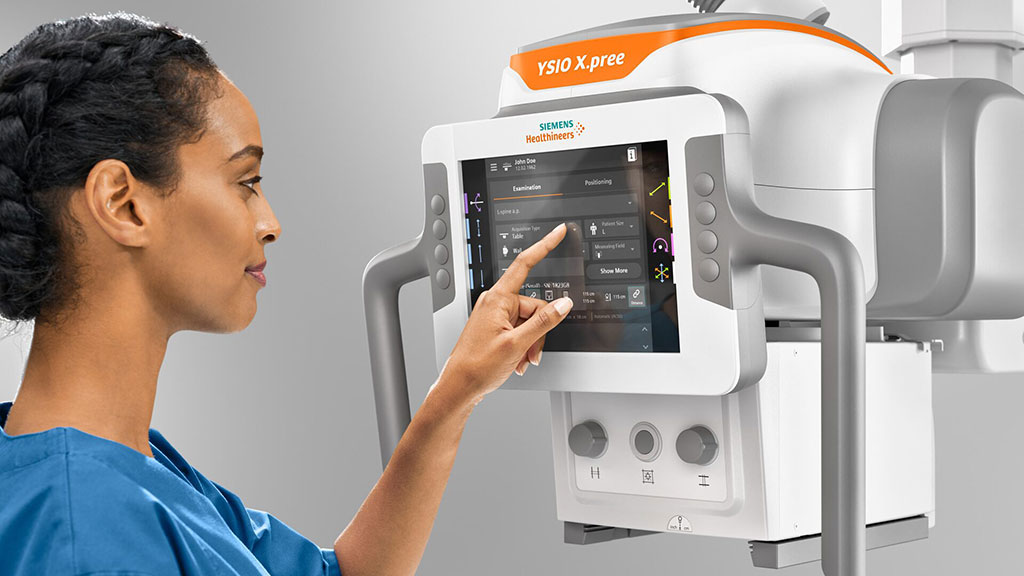 Image: The new MyExam Companion touchscreen of the YSIO X.pree (Photo courtesy of Siemens Healthineers)