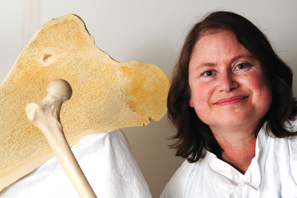 Image: Professor Joyce Keyak, co-developer of Spine-Rad brachytherapy cement (Photo courtesy of UCI)