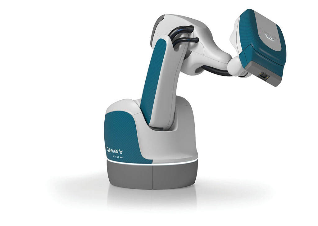 Image: The CyberKnife S7 System (photo courtesy of Accuray)