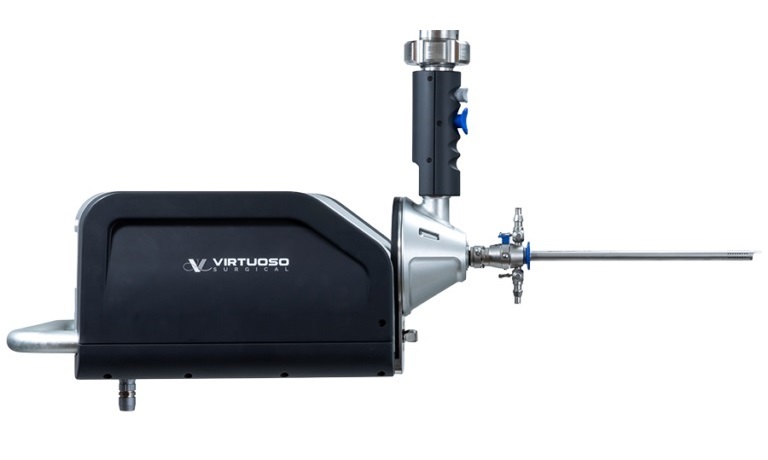 Image: Virtuoso’s revolutionary system resets scale and reimagines the future of robotic endoscopic surgery (Photo courtesy of Virtuoso Surgical)