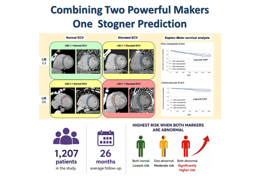 Image: A standard cardiac CT scan enhanced with a delayed imaging phase can detect both visible scarring and subtle, widespread damage in the heart muscle. (Adapted from Oguni et al., European Heart Journal Cardiovascular Imaging (2026), licensed under Creative Commons Attribution 4.0 International)