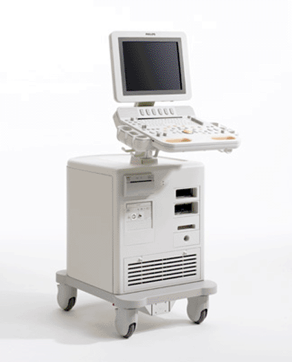 Image: The HD7 high-definition ultrasound system (Photo courtesy of Philips Healthcare).