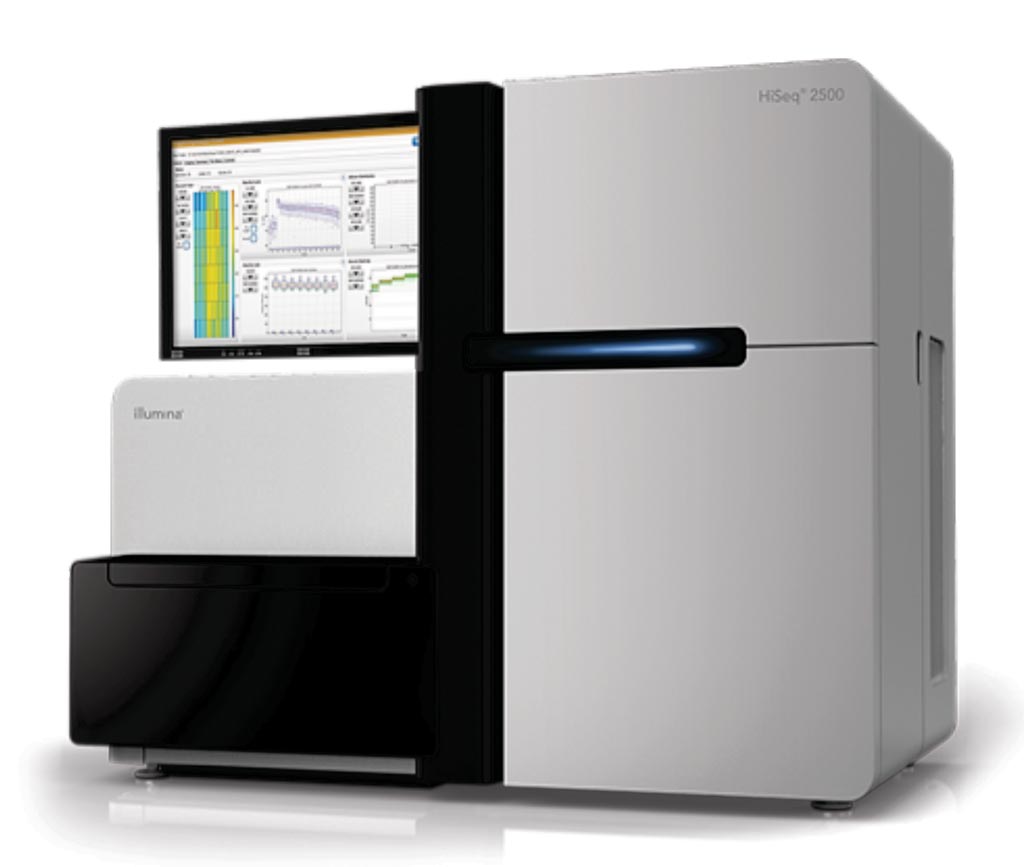Система HiSeq 2500 представляет собой мощную высокопроизводительную систему секвенирования (фото любезно предоставлено Illumina). Система HiSeq 2500 представляет собой мощную высокопроизводительную систему секвенирования (фото любезно предоставлено Illumina).